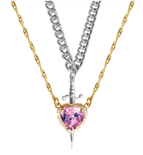 Two Color Couple Necklace WEM Support (www.WEM.support)