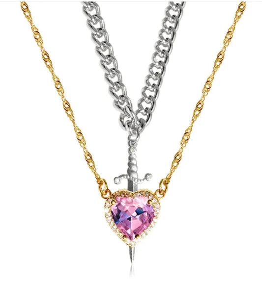 Two Color Couple Necklace WEM Support (www.WEM.support)