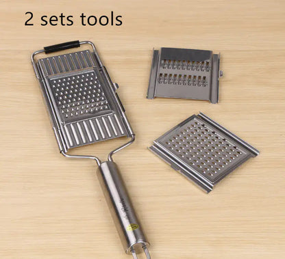Stainless Steel Grater, Vegetable And Fruit Slicer, Peeler WEM Support (www.WEM.support)