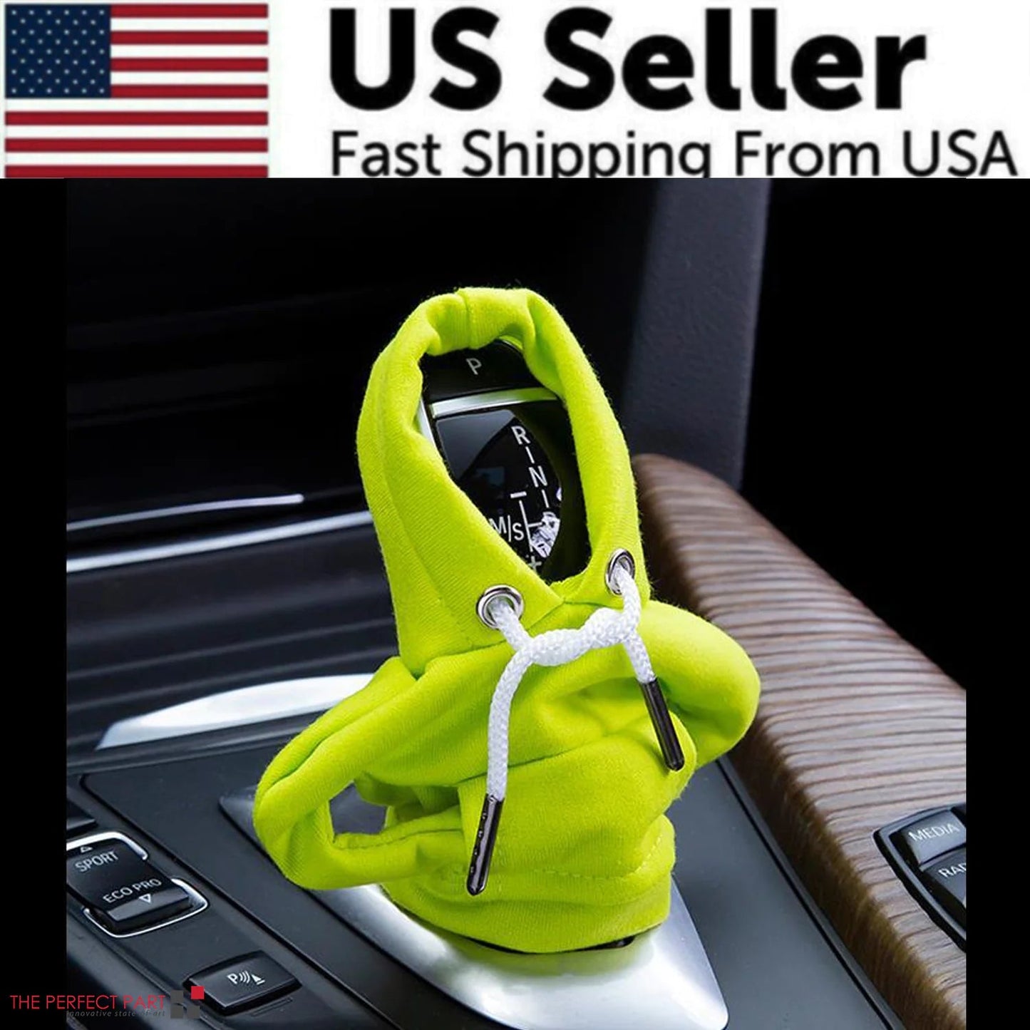 Car Gear Shift Cover Mini Hoodie Gear Shift Cover for Car Shifter Interior Trim WEM Support (www.WEM.support)
