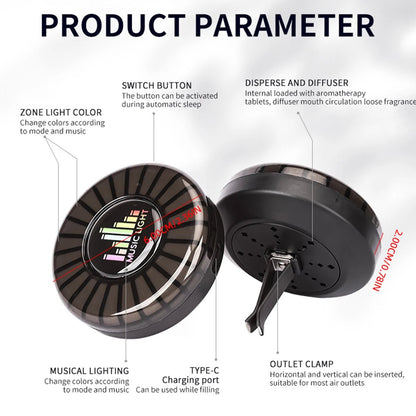 Lâmpada de Ritmo Musical Automotiva com 256 Cores e Controle por App - Catch Cards