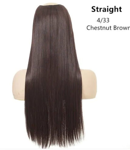 Lange Gerade Natürliche Perücke für Frauen - Catch Cards