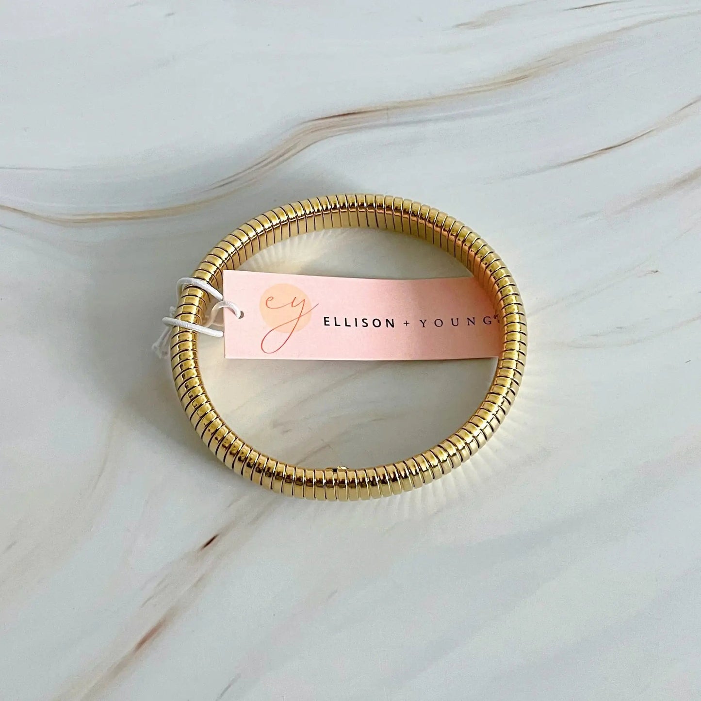 Golden Spring Soft Bangle Bracelet WEM Support (www.WEM.support)