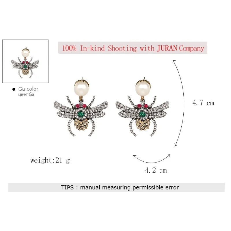 Bee Earrings WEM Support (www.WEM.support)