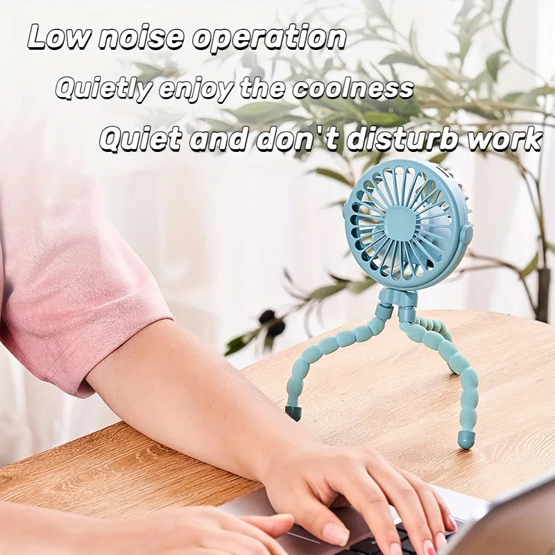 USB Mini Octopus Fan: Adjustable, Portable, Multifunctional. WEM Support (www.WEM.support)