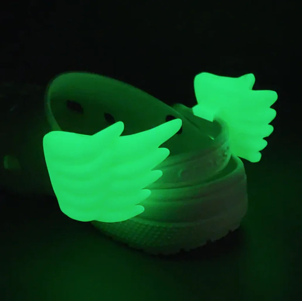 Wing Pendant Shoe Charms WEM Support (www.WEM.support)