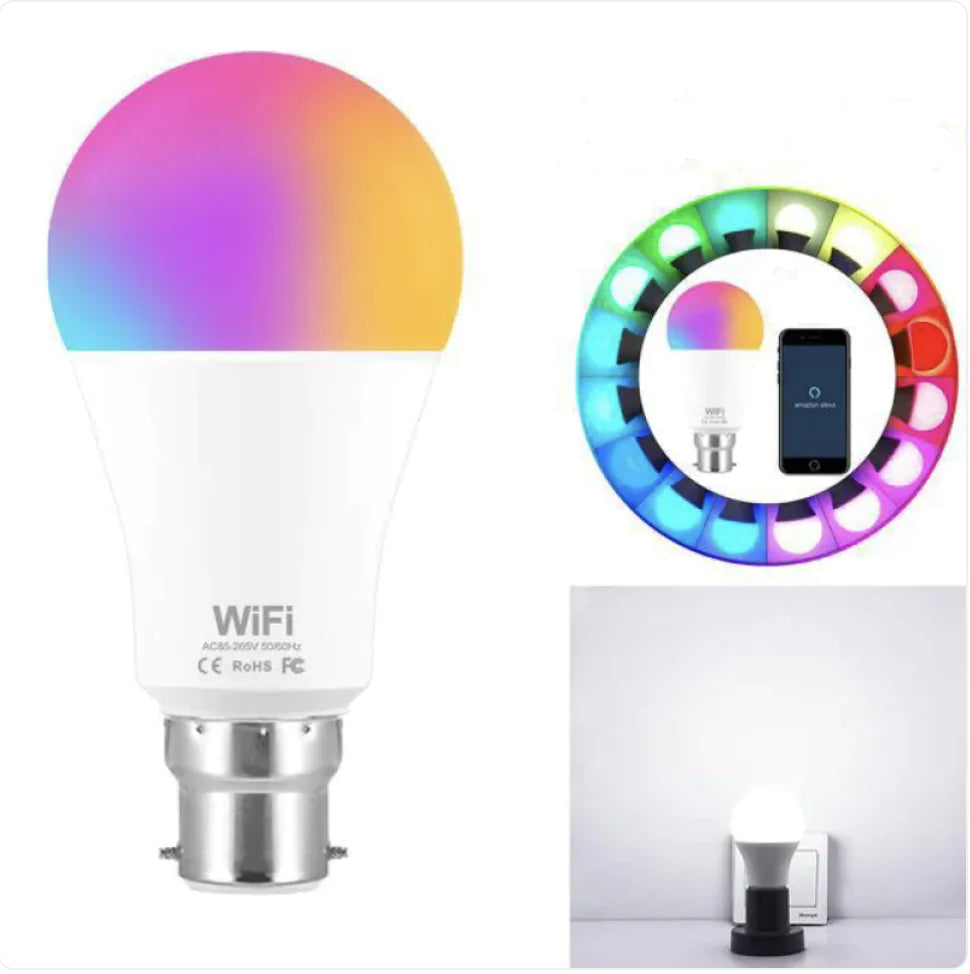 15W WiFi Smart RGB LED Light Bulb WEM Support (www.WEM.support)