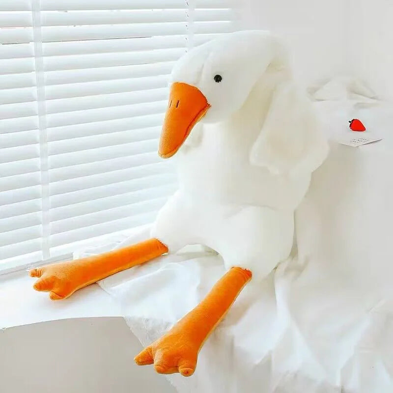 White Geese Plush Toy WEM Support (www.WEM.support)