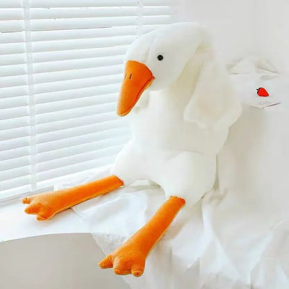 White Geese Plush Toy WEM Support (www.WEM.support)