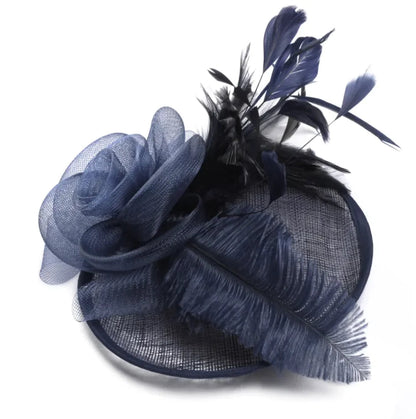 Hemp Yarn Ostrich Wool Banquet Top Hat HejK.com