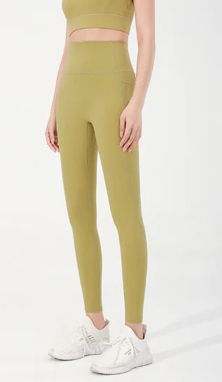 Lulu Nude High - Waist Fitted Yoga Pants - Catch Cards