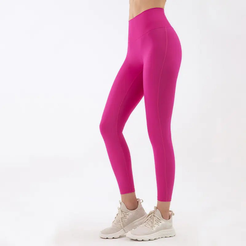Lulu Nude High - Waist Fitted Yoga Pants - Catch Cards
