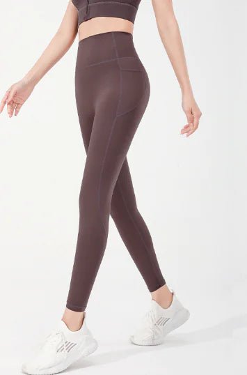 Lulu Nude High - Waist Fitted Yoga Pants - Catch Cards