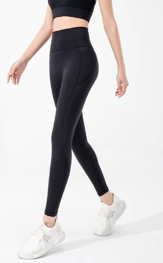 Lulu Nude High - Waist Fitted Yoga Pants - Catch Cards