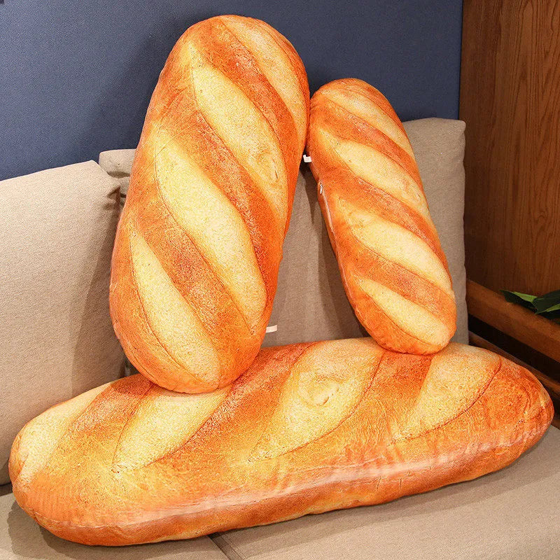 Soft Plush Bread Pillow Toy WEM Support (www.WEM.support)