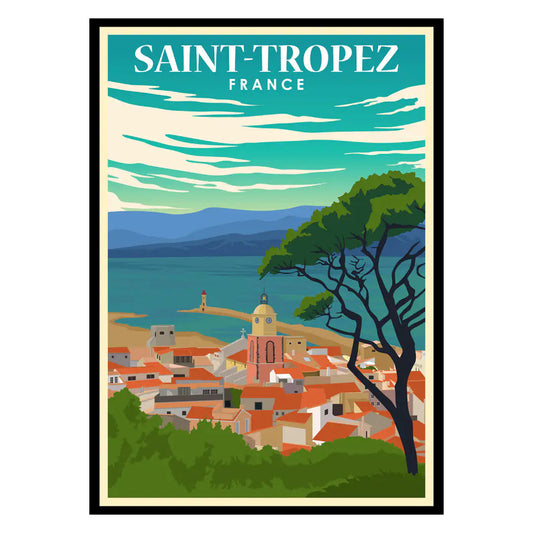 Saint-Tropez Poster WEM Support (www.WEM.support)