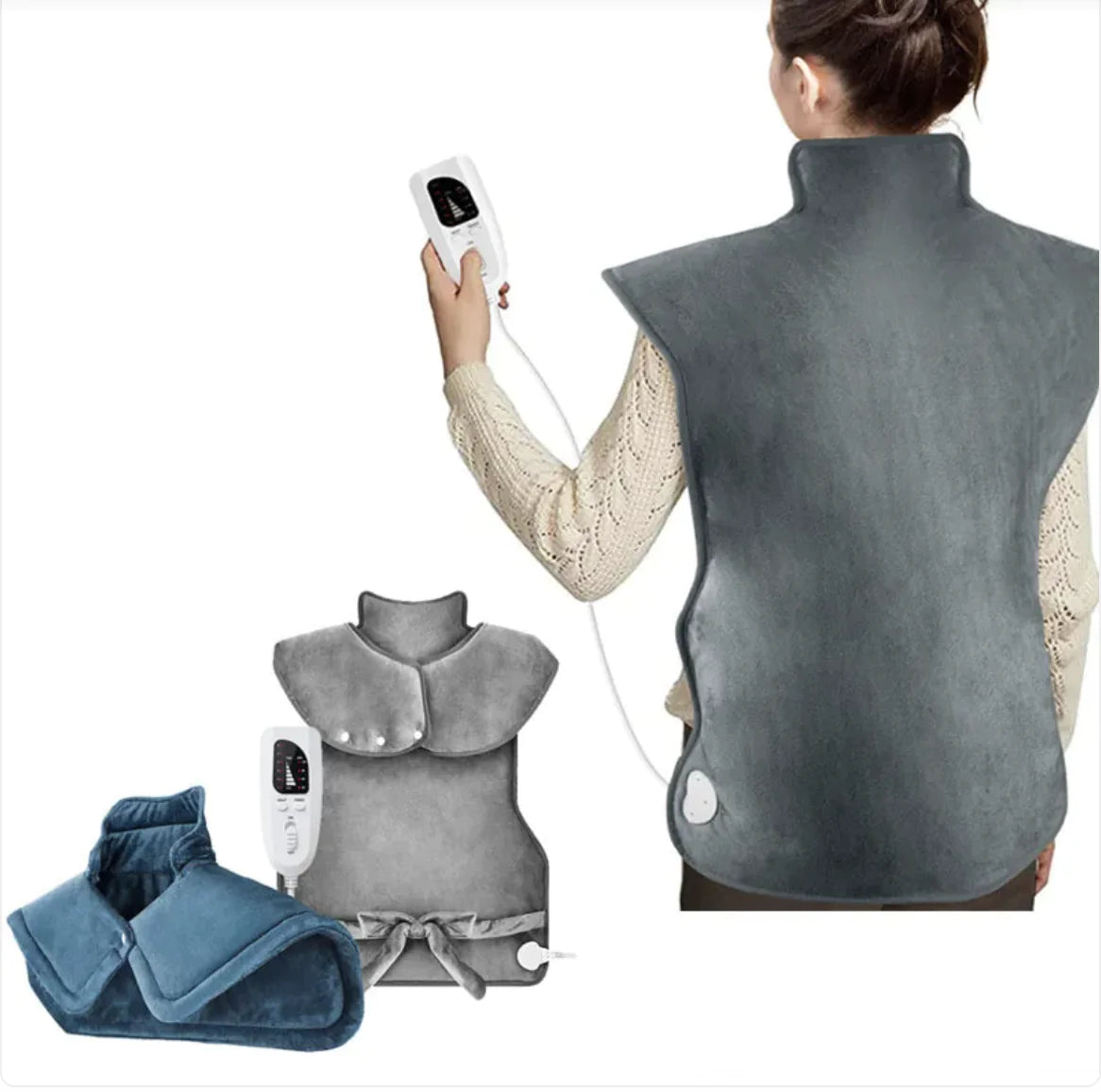 Winter Heating Blanket for Shoulder and Neck Relief WEM Support (www.WEM.support)