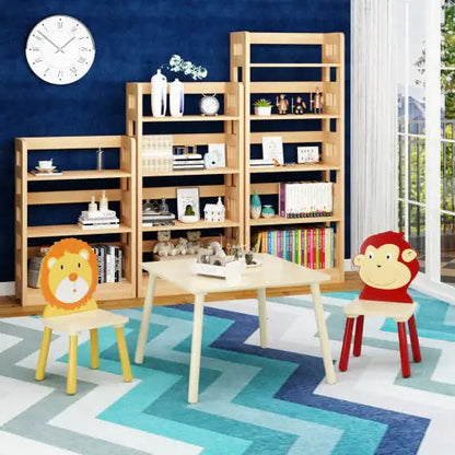 Solid Wood Children's Table And Two Chairs Set WEM Support (www.WEM.support)