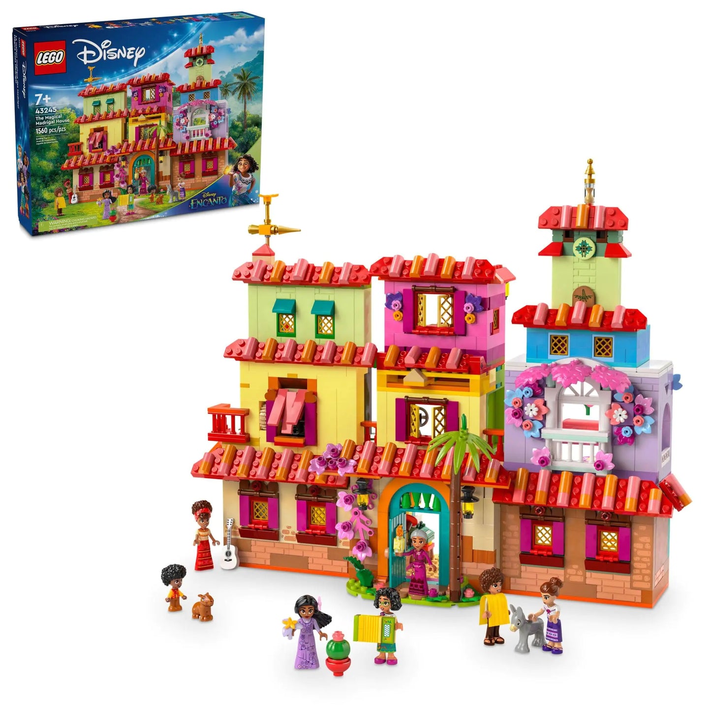 LEGO Disney Encanto The Magical Madrigal House Toy Building Playset for Kids Mirabel Disney Princess Doll Figure Disney Toy for Girls and Boys Ages 7 and Up Fun Construction Encanto Toy 43245
