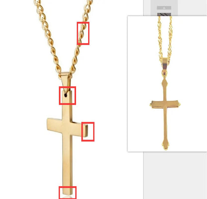Trait Cross Necklace WEM Support (www.WEM.support)