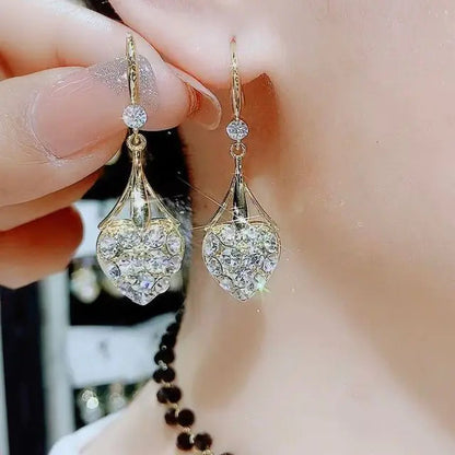 Opal Flower Tassel Earrings Set WEM Support (www.WEM.support)