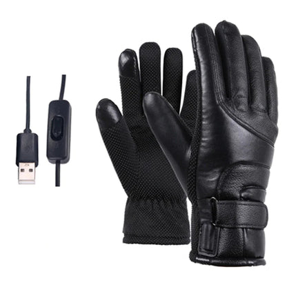 Electric USB Heated Gloves Winter Warming Thermal Ski Snow Hand Warm Windproof WEM Support (www.WEM.support)