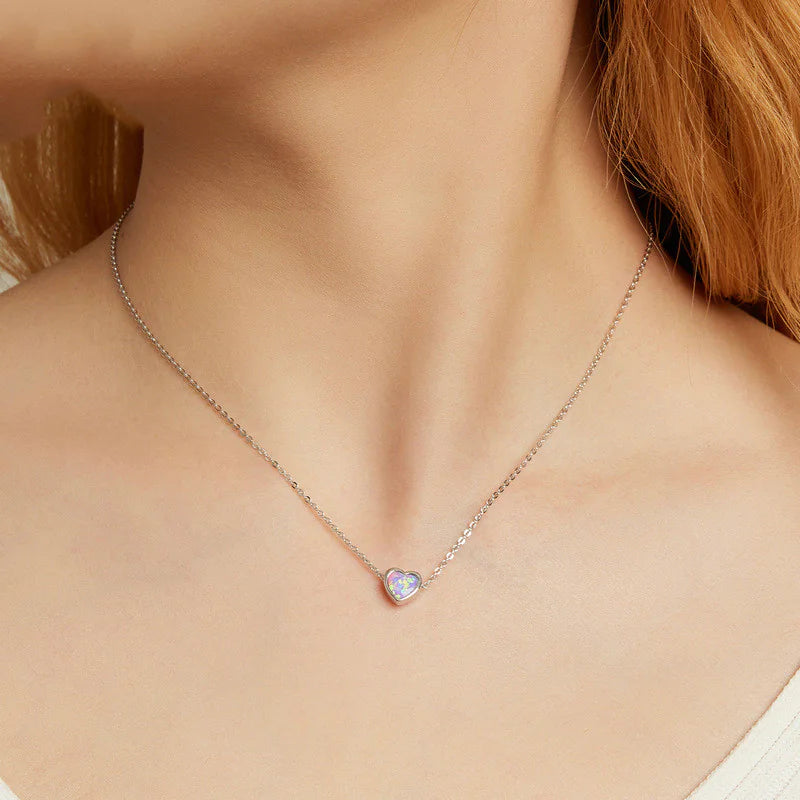 Opal Love Necklace HejK.com