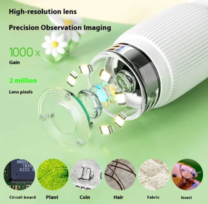 Kids' Portable Science Microscope WEM Support (www.WEM.support)