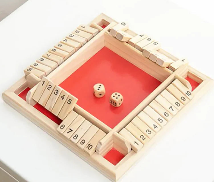 Ultimate Shut The Box Board Game WEM Support (www.WEM.support)