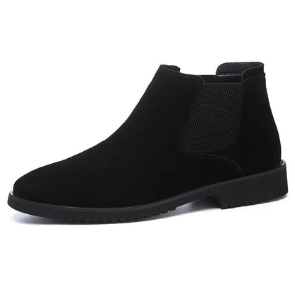 Men's High - Top Leather Chelsea Ankle Boots - Catch Cards