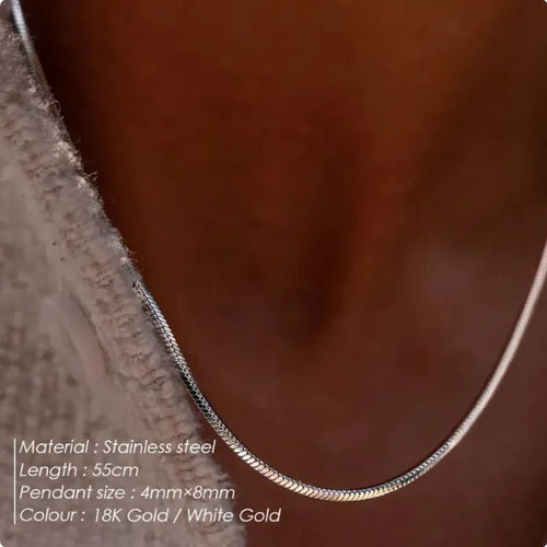 Men's Hip Hop Square Chain Necklace - Catch Cards