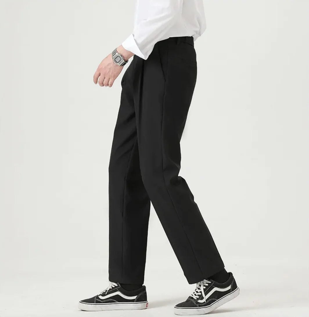 Men's Ice Silk Business Casual Trousers - Catch Cards