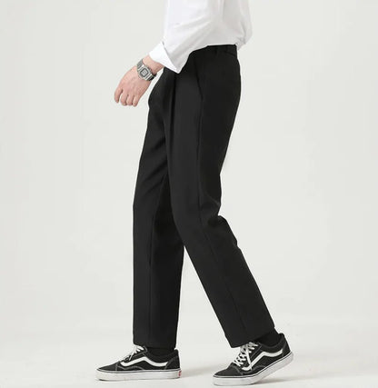 Men's Ice Silk Business Casual Trousers - Catch Cards