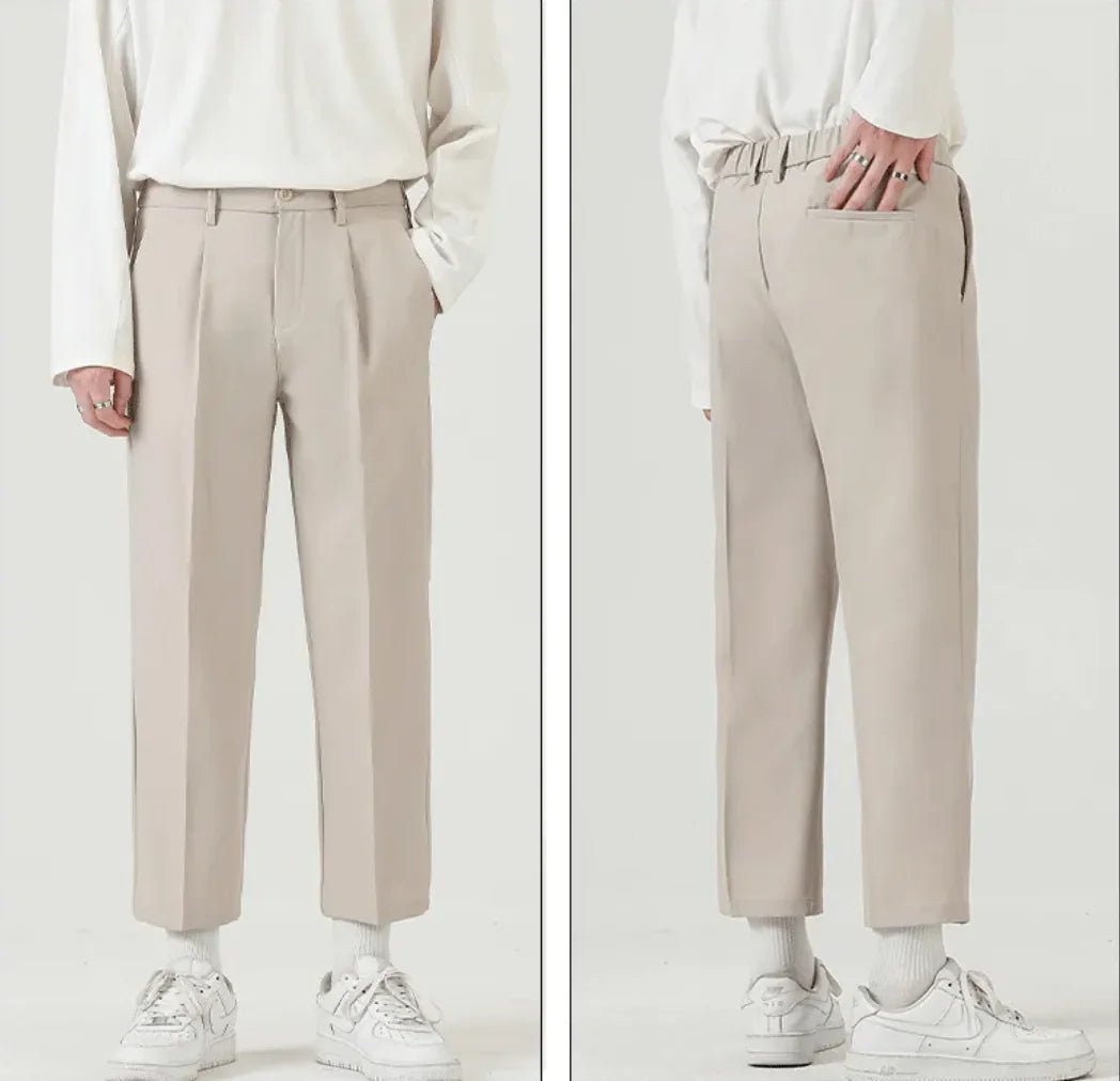 Men's Ice Silk Business Casual Trousers - Catch Cards