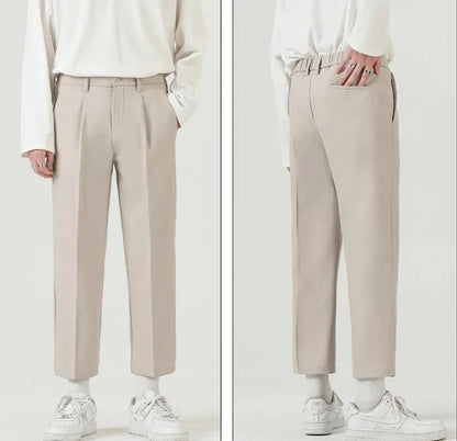 Men's Ice Silk Business Casual Trousers - Catch Cards