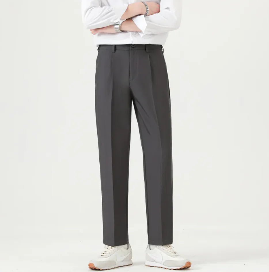 Men's Ice Silk Business Casual Trousers - Catch Cards