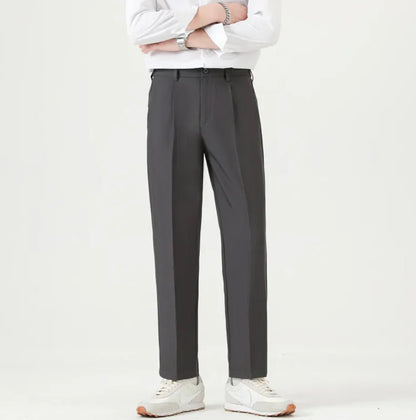 Men's Ice Silk Business Casual Trousers - Catch Cards