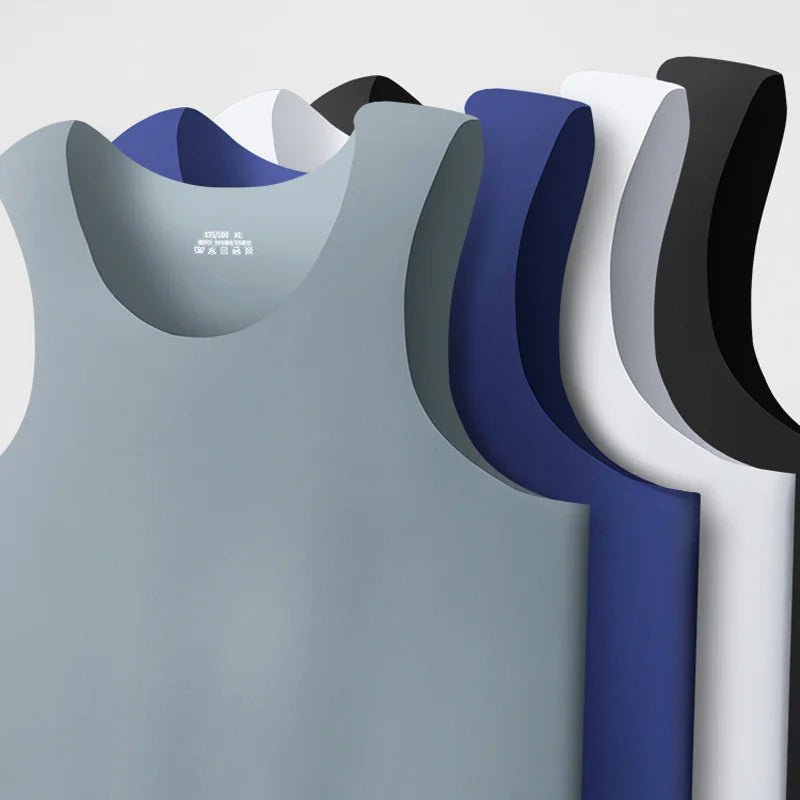 Men's Ice Silk Seamless Vest - Catch Cards