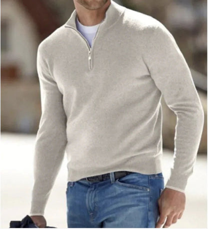 Men's Long - Sleeve Cashmere Undershirt - Catch Cards