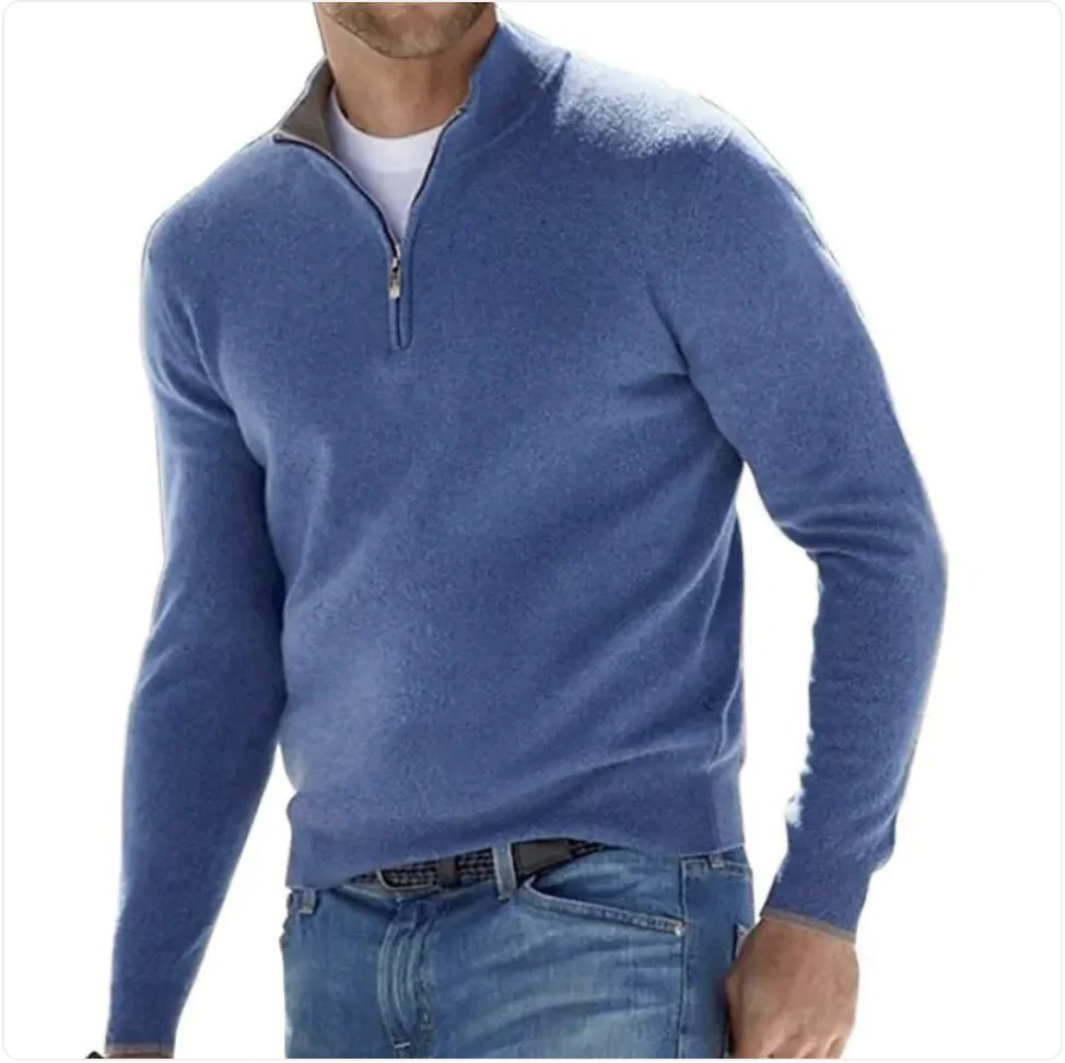 Men's Long - Sleeve Cashmere Undershirt - Catch Cards