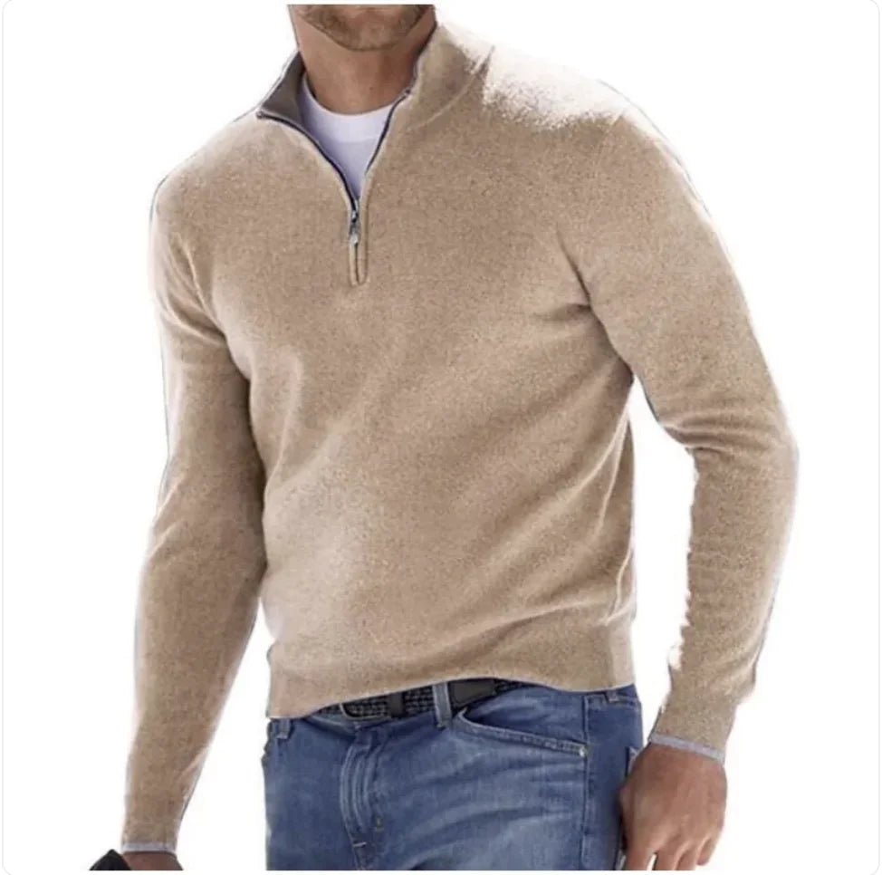 Men's Long - Sleeve Cashmere Undershirt - Catch Cards