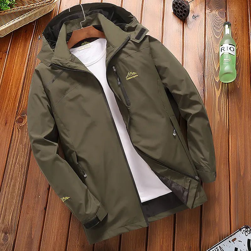 Men's Loose Outdoor Windproof Jacket for Climbing - Catch Cards