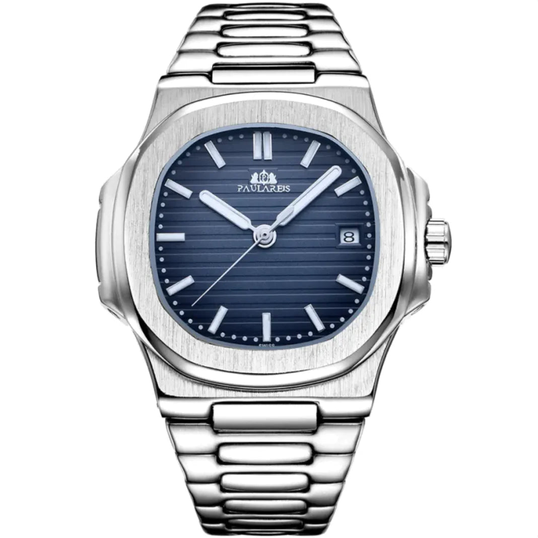 Men's Luminous Steel Band Watch - Catch Cards