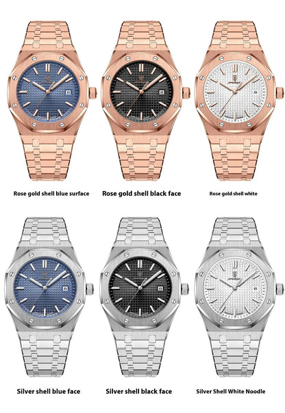 Men's Luminous Waterproof Quartz Watch - Catch Cards