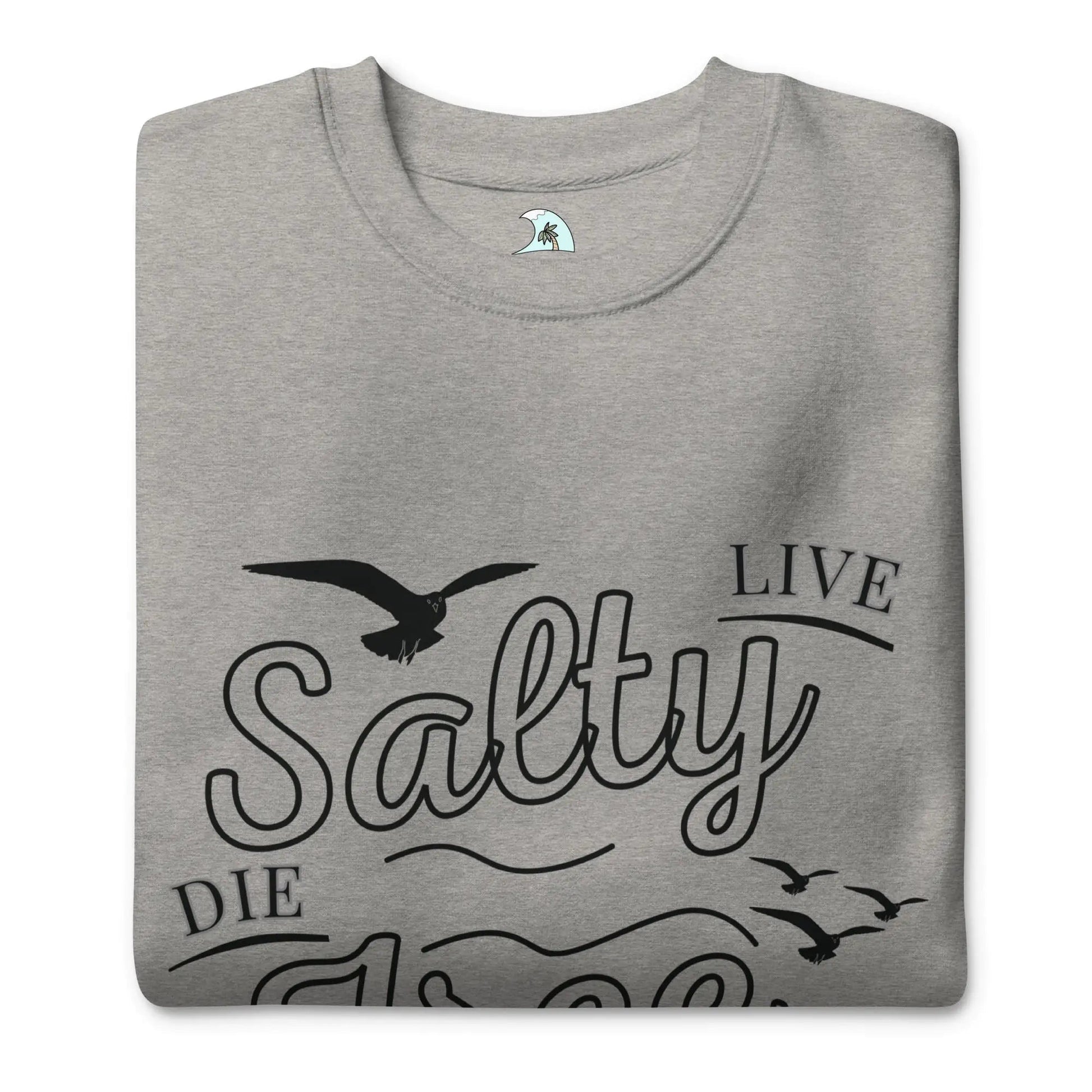 Men's Premium Live Salty, Die Free Sweatshirt - Catch Cards