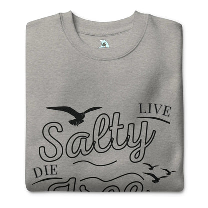 Men's Premium Live Salty, Die Free Sweatshirt - Catch Cards