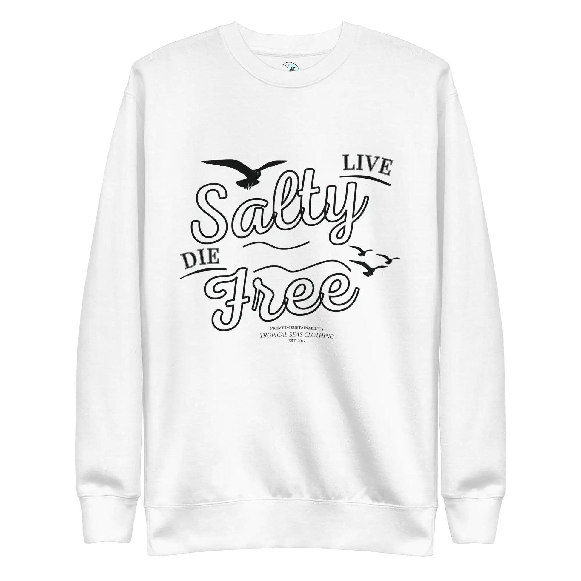 Men's Premium Live Salty, Die Free Sweatshirt - Catch Cards
