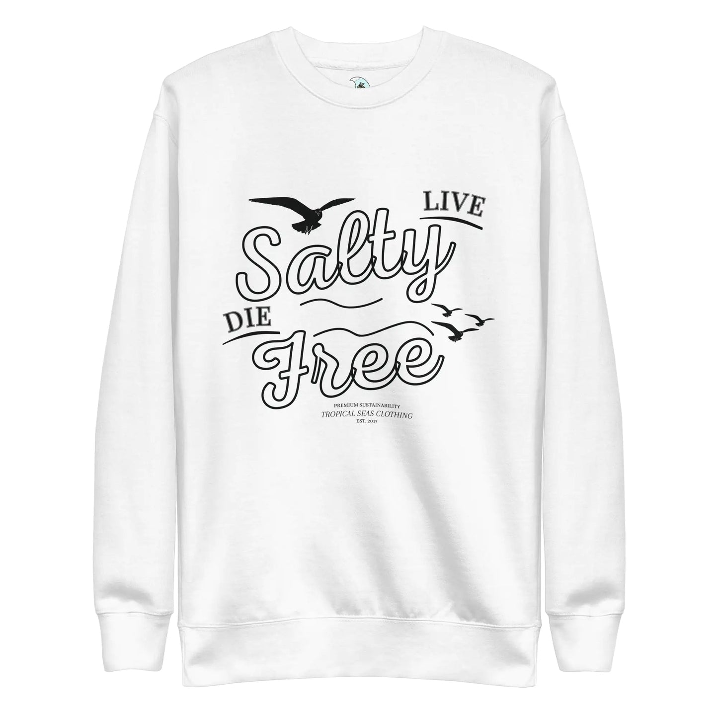 Men's Premium Live Salty, Die Free Sweatshirt - Catch Cards