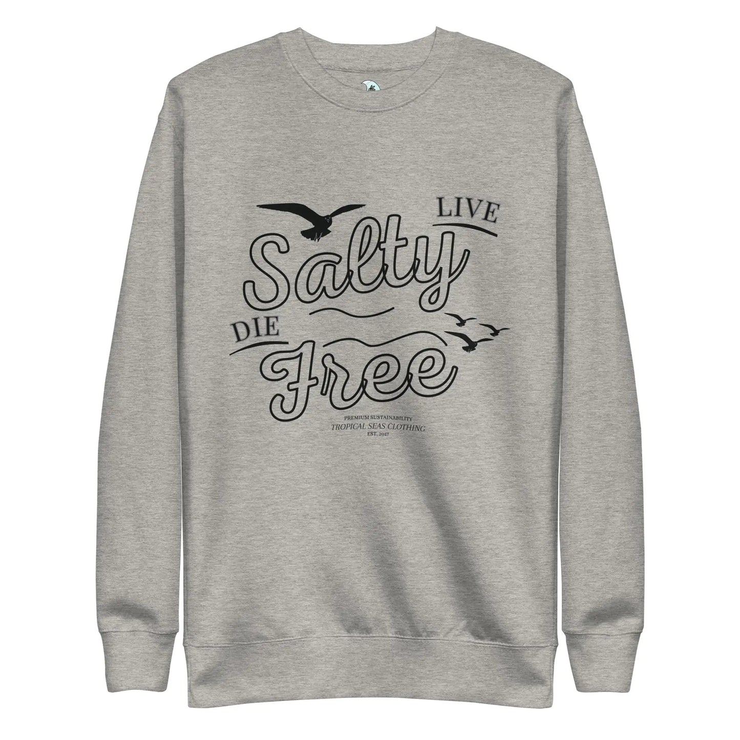 Men's Premium Live Salty, Die Free Sweatshirt - Catch Cards