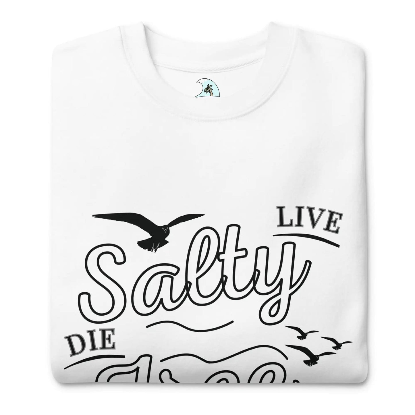 Men's Premium Live Salty, Die Free Sweatshirt - Catch Cards